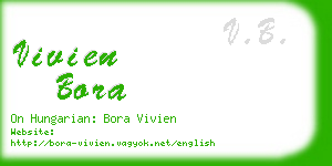 vivien bora business card